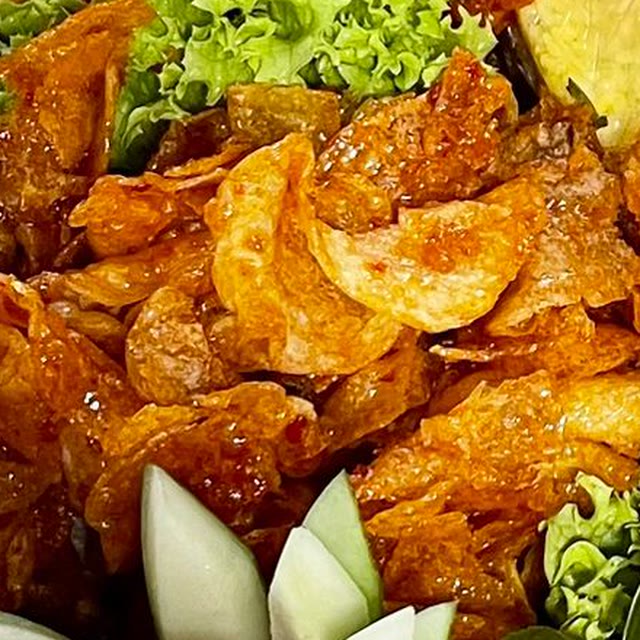 Crispy potato balado